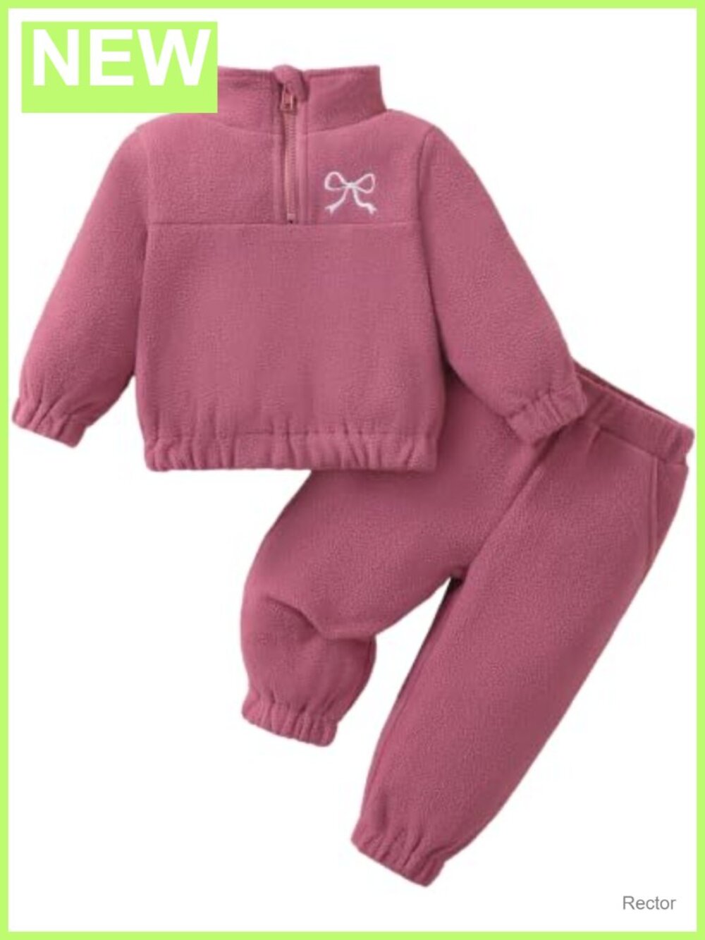 Toddler Girl Half Zip Fleece Pullover & Jogger Pants Set 12M-4T